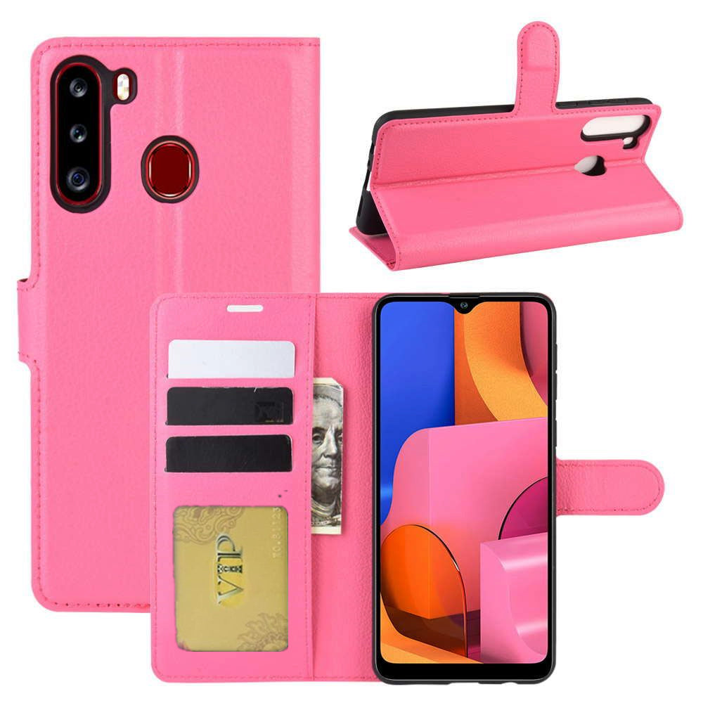 Leather Folio Wallet Case for Samsung Galaxy A21 Leather Folio Wallet Case for Samsung Galaxy A21